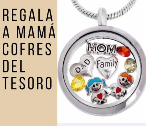 Collares Con Dije Cofre Y Tesoros