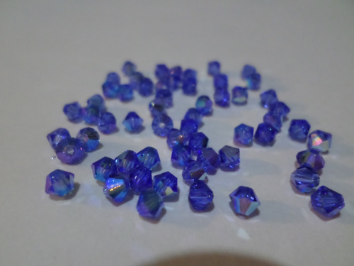 Cristales De Swarovski Azul Zafiro Tornasol #4mm. Original