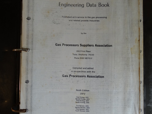 Engineering Data Book, Gas Processors Association, En