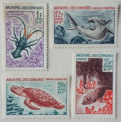 Islas Comoras. Colonia Francesa. Serie: Fauna Marina. .