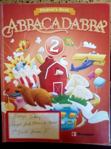 Libro Inglés Abracadabra 2, Students Book De Richmond, 8$
