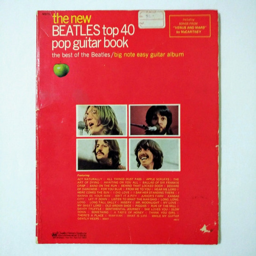 Libro The New Beatles Top 40 Pop Guitar Book