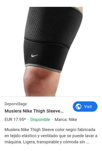Muslera Nike Thigh Sleeve Talla L