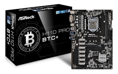 Tarjeta Madre Asrock H110 Pro Btc+ Ddr4 13 Gpu