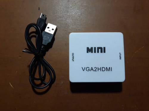 Adaptador Convertidor De Vga A Hdmi Tv Monitor Con Audio