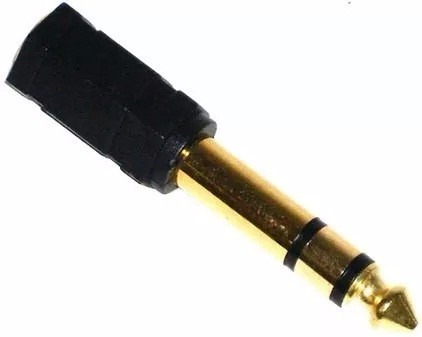 Adaptador Mini Plug 3.5mm Hembra A Plug 6.35mm Macho Stereo
