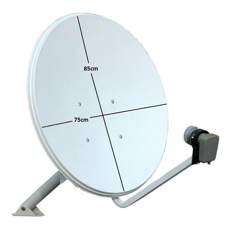 Antena Universal Satelital Nueva Medidas 85cm X 75cm