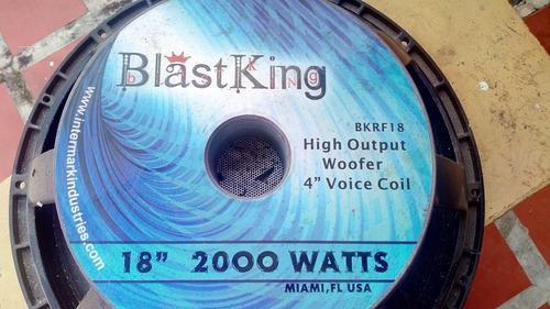 Bajos Blast King De 18 Pulgadas 2000 Watts