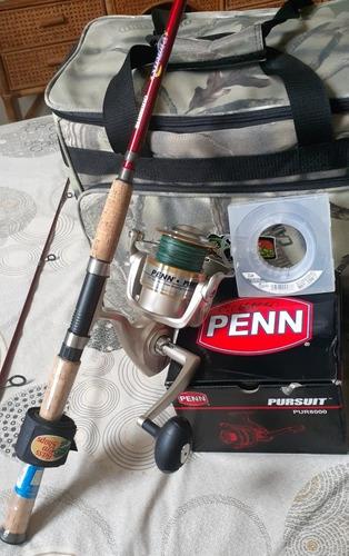 Caña Pescar Shimano Stimula Spinning + Reel Penn Pursuit