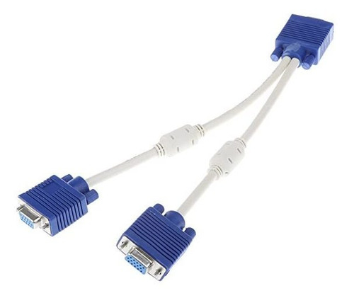 Cable Splitter Vga Svga Macho A 2 Hembra Video Pc