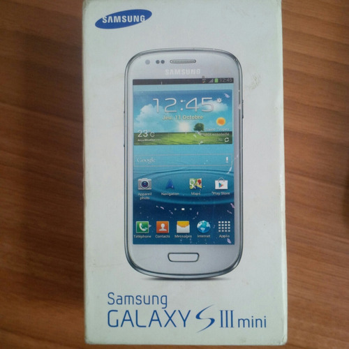 Caja Samsung Mini S3 Con Todos Sus Manuales Sin Accesorios,