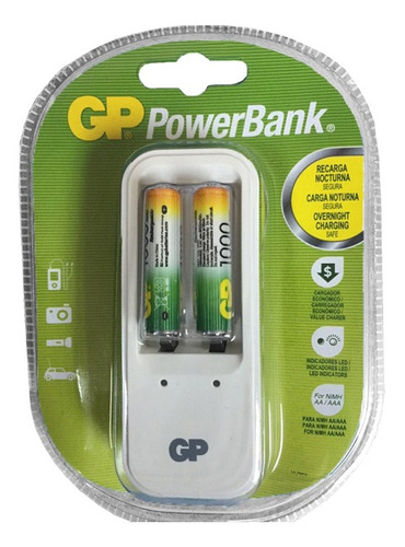 Cargador De Baterias Gp Powerbank Pa Gppb410usla2 2 Pzs