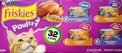 Comida Humeda Alimento Gatarina Gato Purina Friskies 32 Lata