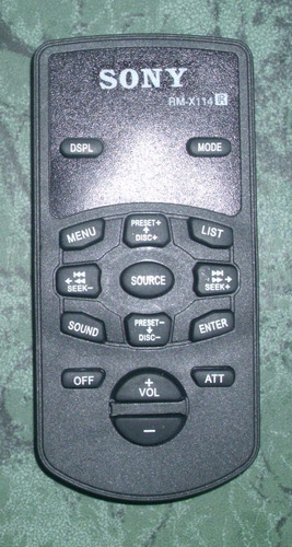 Control De Reproductor Sony Rm X114 (nuevo) 10$