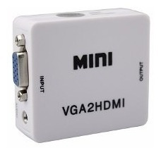 Convertidor Vga A Hdmi Con Audio Hd Pc Laptop Tv Ps3 Xbox