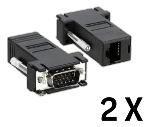 Extensor Vga A Utp Rj45 Adaptador Convertidor 38 Mts