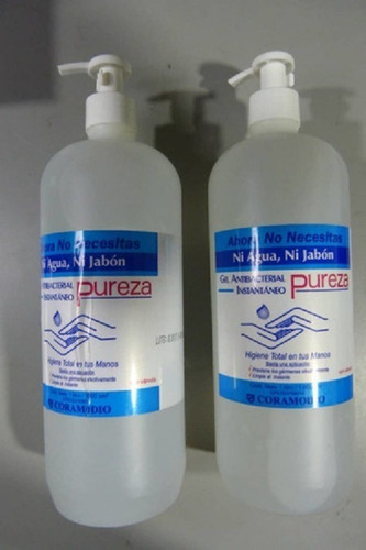 Gel Pureza Antibacterial 1lt Con Válvula