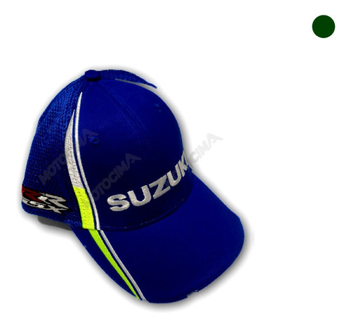 Gorra Oficial Team Suzuki Azul Logo Gsx Xy 409 Moto