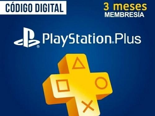 Membresia Playstation Plus 3 Meses