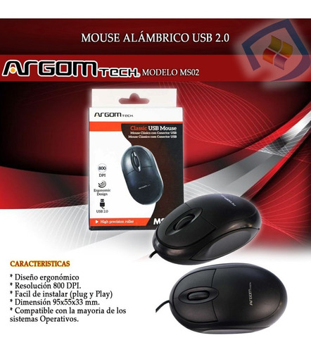 Mouse Óptico Argom Tech