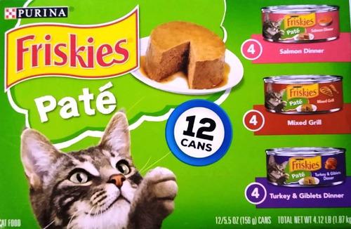 Pate Comida Alimento Gatarina Gato Purina Friskies 12 Latas