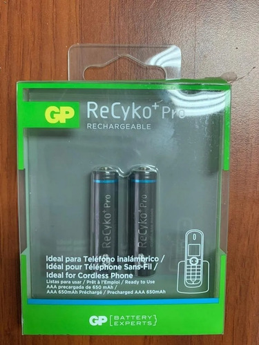 Pila Recargable Reciko+ Telf Aaa 650mah Gp Blister 2 Unid.