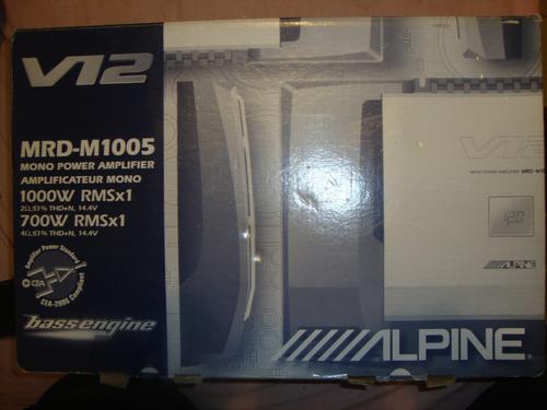 Planta O Amplificador De Sonido Mono 1000w Alpine Mrd-m1005
