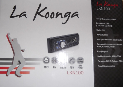 Radio Reproductor Koonga Lkn100 Mp3/usb/sd **sin Control**