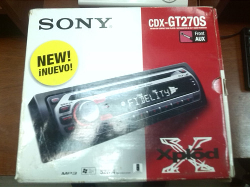 Reproductor Sony Explod Cdx-gt270s