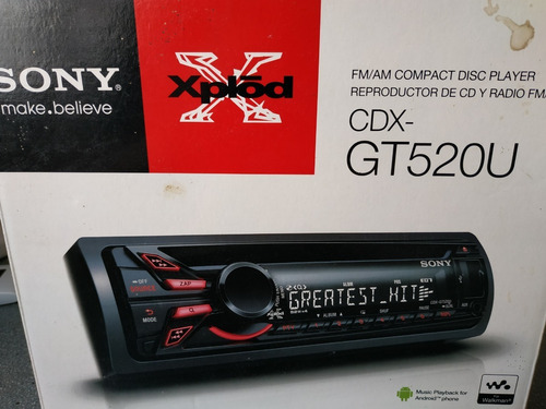 Reproductor Sony Xplod Gt520u Usb