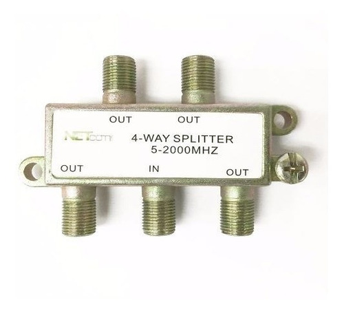 Splitter Coaxial 4 Vías mhz