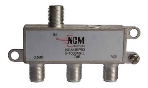Splitter Divisor 3 Vías Ncm mhz (2 Pack)