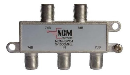 Splitter Divisor 4 Vías Ncm mhz