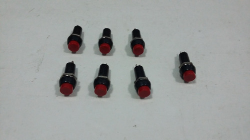 Suiche Pulsador On/off De 3amp 125v Rojo