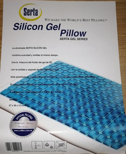 Almohadas De Silicón Gel Antialergicas