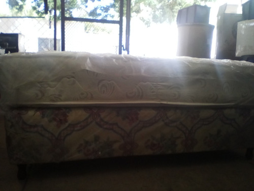 Box Spring Con Colchon Matrimonial