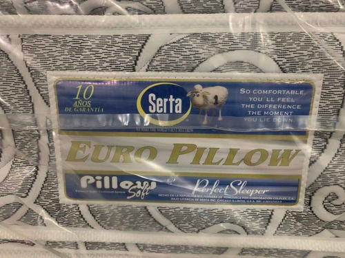 Colchon Euro Pillow, De Serta Queen 169xv