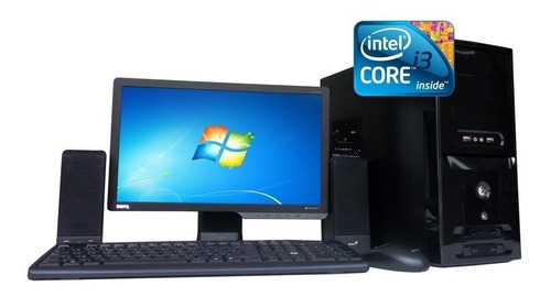 Computadora Core I3. Monitor, Teclado Mouse Y Cornetas.