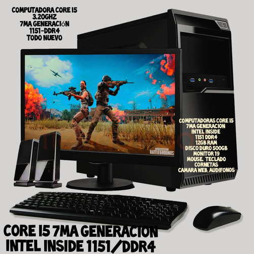 Computadoras Core I5 7ma Generación  Ddrgb 16gbram