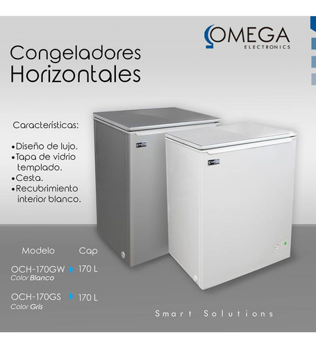 Congelador Horizontal Omega Electronics 170 Litros