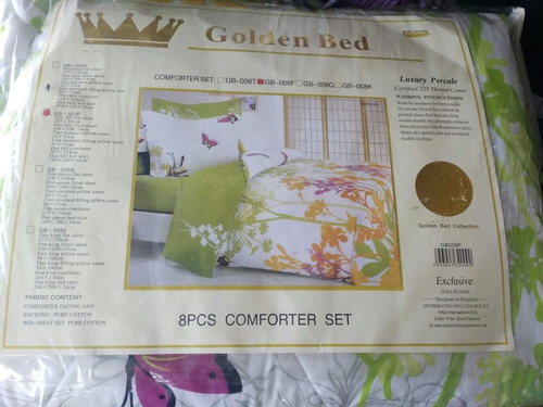 Edredones Golden Bed Y Sonneti Matrimonial Con Juego Sabana