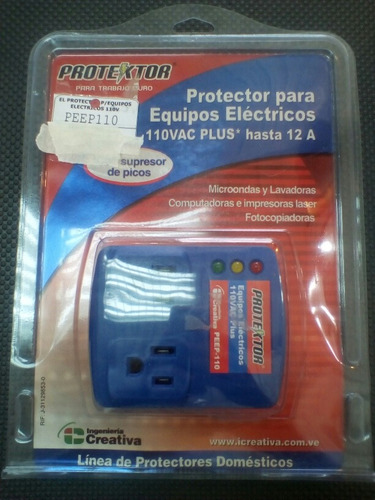 Protector Para Equipos Electricos. 110vac. Con Supresor