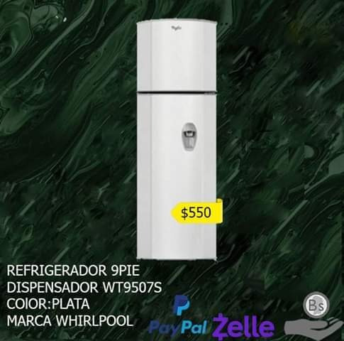 Refrigerador 9 Pie Con Dispensador Color Plata Whirlpool