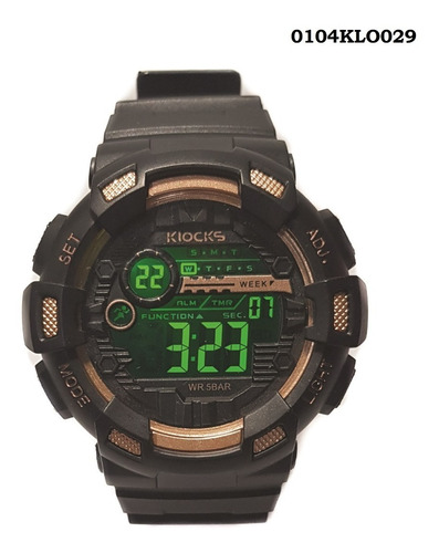 Reloj Digital Caballero Klocks (resistente Al Agua) 30 Mtrs
