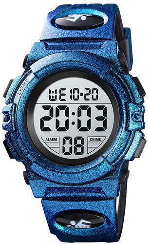 Reloj Niño Skmei Digital Azul Escarchado