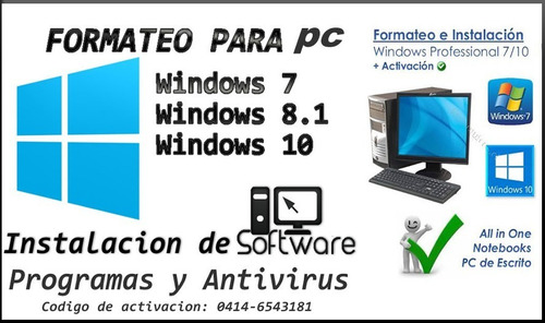 Se Formatea Computadoras Pc Laptop Y Mini Laptops