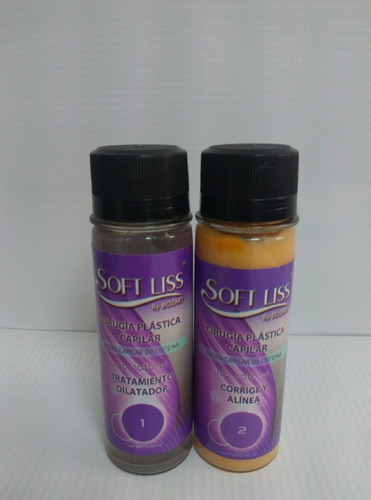 2 Combo Cirugia Plastica Capilar Soft Liss 2 Pasos 60ml