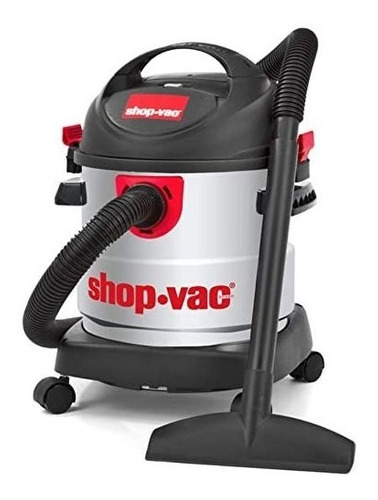 Aspiradora Shop Vac 6 Galones 4,5 Hp Acero Inoxidable