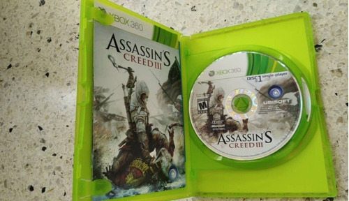 Assassin's Creed 3. 2cds Xbox 360 Bue Estado Y Manual. Usado