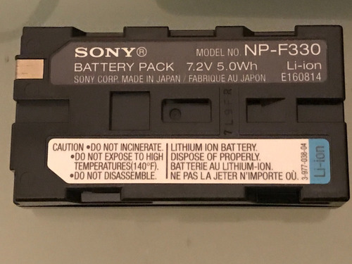 Batería Remplazo Para Vídeo Camara Sony (original)